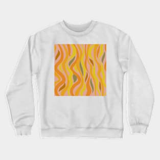 Orange Flame Crewneck Sweatshirt